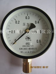 杭州江南壓力表Y100 0.6MPa與西湖牌的產(chǎn)品信息及影視策劃咨詢應(yīng)用